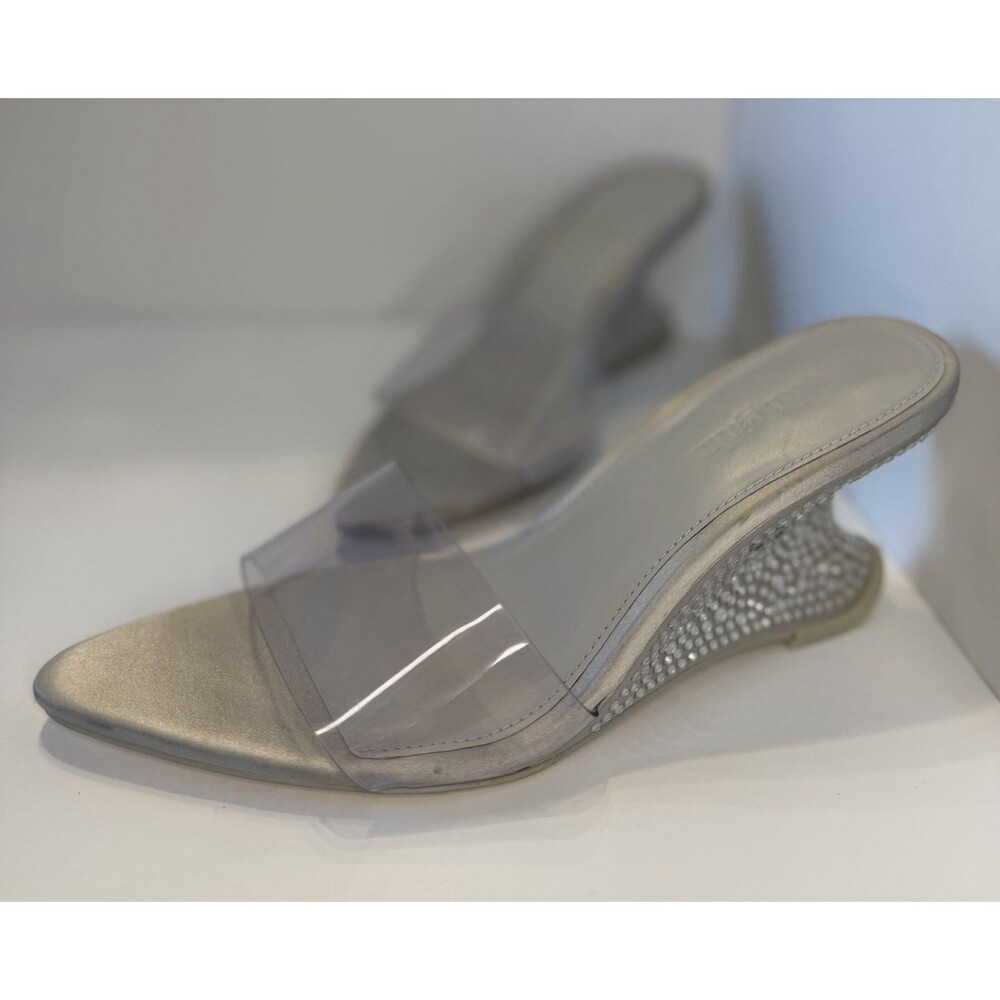 NWOB Cult Gaia Isabella Size 36.5/7.5 $478 Satin Crystal Embellishments Sandals